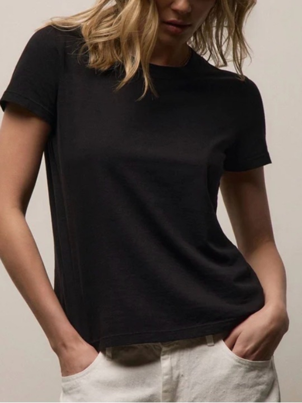 James Perse Vintage Little Boy Tee | Black | Size 1 (Small)